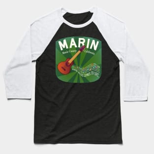 Marin County Music Baseball T-Shirt